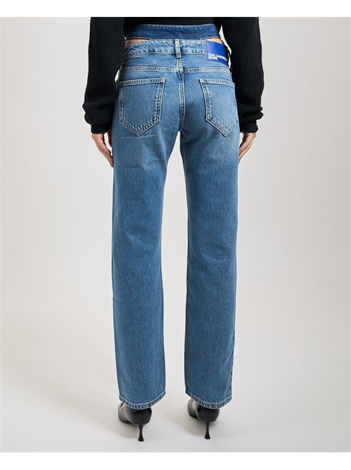 Jeans donna Karl Lagerfeld a vita alta KARL LAGERFELD | A3W100041EK